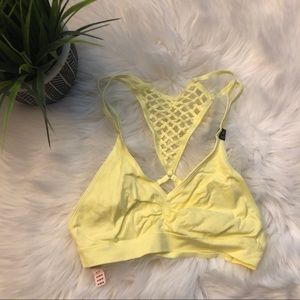 NWT Yellow Victoria’s Secret bralette size S